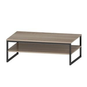 Foret Coffee Table Rectangle 2-tier Tea Side Tables Dining Storage Open Shelf