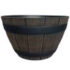 All Set 38 x 23cm Walnut Whiskey Barrel Resin Planter