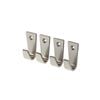 Pinnacle 50mm Satin Nickel Hanging Hooks - 4 Pack