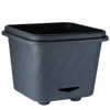 Holman 500 x 500 x 420mm Charcoal Large Square Self-Watering Pot