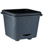Holman Large Charcoal Square Self-Watering Pot