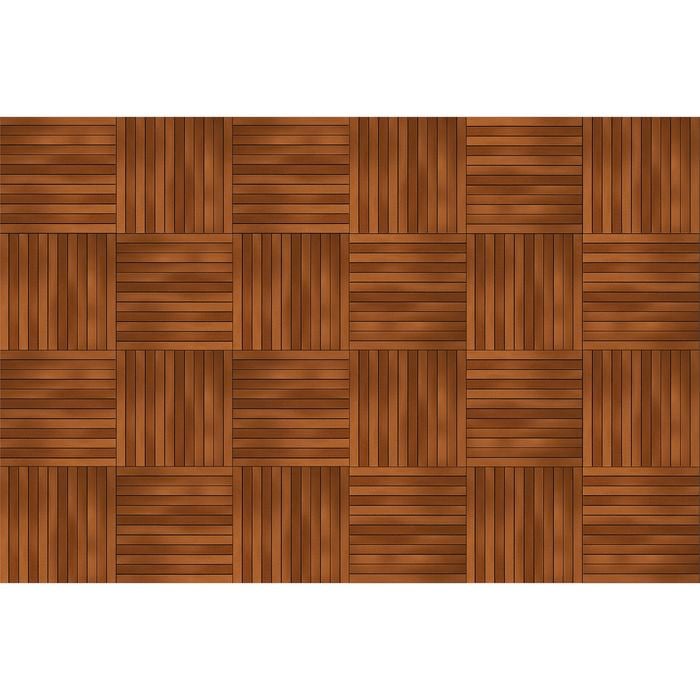 6696 x 4464mm Modular Decking Merbau 24 Panel Kit
