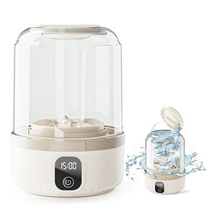 Catzon Portable Washing Machine 1.5L Rechargeable Mini Underwear Washer-Khaki
