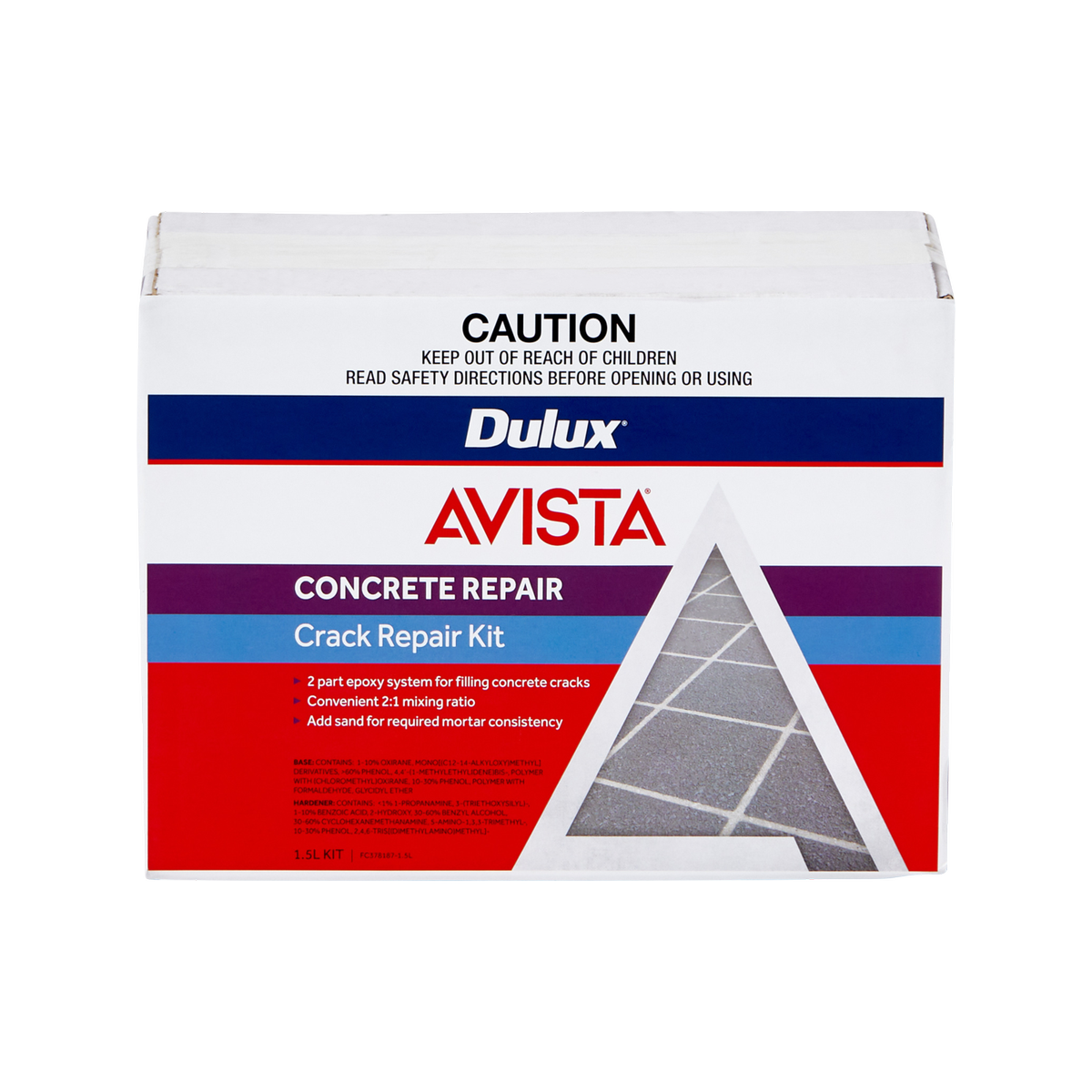Dulux Avista Concrete Crack Repair Kit Part A&B - Bunnings Australia