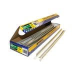 Bremick 6g x 25mm Zinc Yellow Coarse Collated Screws - 1000 Pack