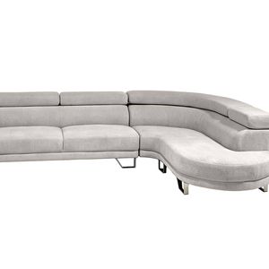 DS Sabina Velvet Sectional Sofa - Beige