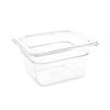 Vogue Gastronorm Container Gn 1/6 Clear Polycarbonate 100mm Food Storage Case