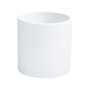 Eden 15cm White Matte Mono Indoor Ceramic Planter