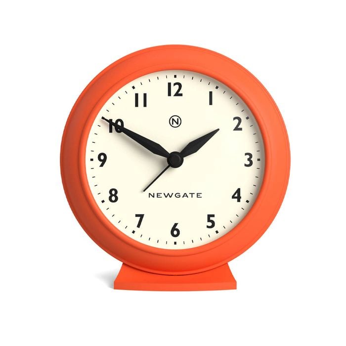 Newgate Pacific Mantel Clock-pumpkin Orange