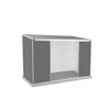 Absco Sheds 3.00 x 1.52 x 2.08m Monument Ezislider Double Sliding Door Garden Shed