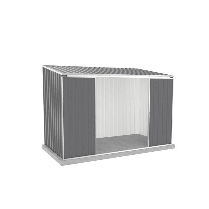 Absco Sheds 3.00 x 1.52 x 2.08m Monument Ezislider Double Sliding Door Garden Shed