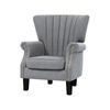 Artiss Armchair Wingback Grey Andrew