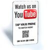 Tap and Share Contactless Sharing Smart NFC 'Watch Us on YouTube' Connect Card + QR code