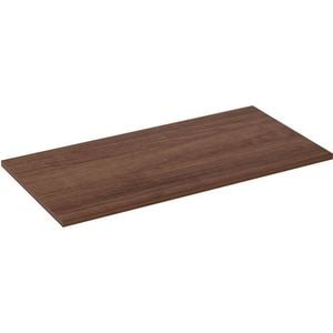 Lorell Desktop Small Laminate For Sitting Standing Desk 122x61x3cm Walnut