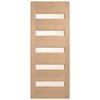 Corinthian 2040 x 920 x 40mm Entrance Door Blonde Oak Translucent Glass AWO52G