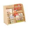 Jooyes Single Side Toddler Bookcase With Transparent Acrylic Board - Original Wood Colour | 62cm | Bookcase