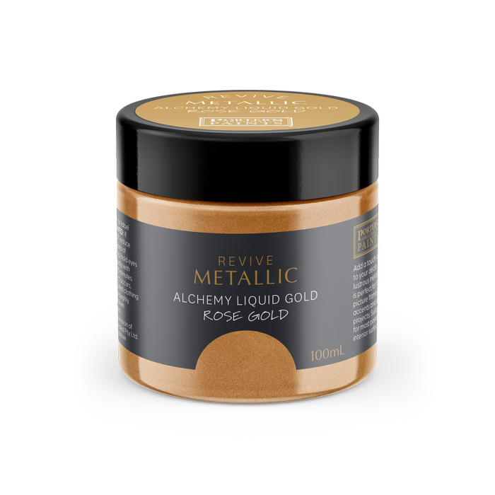 Porter's Paints 100ml Metallic Rose Gold Furniture Paint
