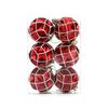 Catzon 6 Pcs Christmas Balls 6CM Shatterproof Plastic Painted Baubles for Xmas Tree Decor-Set10