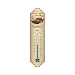 Nostalgic-art Wall Metal Thermometer Ford Mustang Gt 1967 28x6.5x2cm