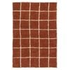 Loopsie-230cm X 160cm-nairobi Terracotta Grid Cotton Rug