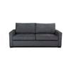 Zeplin Queen Sofa Bed Upholstered Fabric Lounge Couch With Memory Mattress Foam - Storm