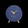 One Six Eight London  Ariel Ocean Blue Silent Mantel Clock