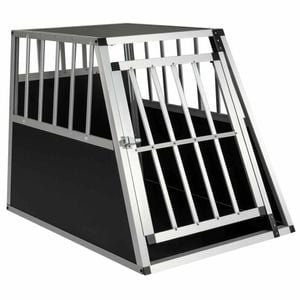 Costway Travel Dog Crate Furniture Aluminum Kennel Pet Cage