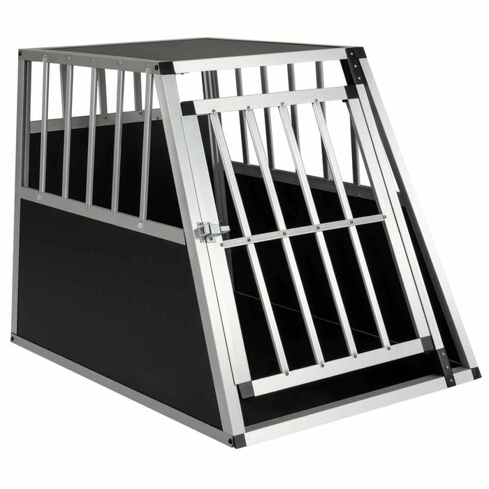 Costway Travel Dog Crate Furniture Aluminum Kennel Pet Cage