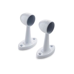 Sandleford 19mm White Pillar End - 2 Pack