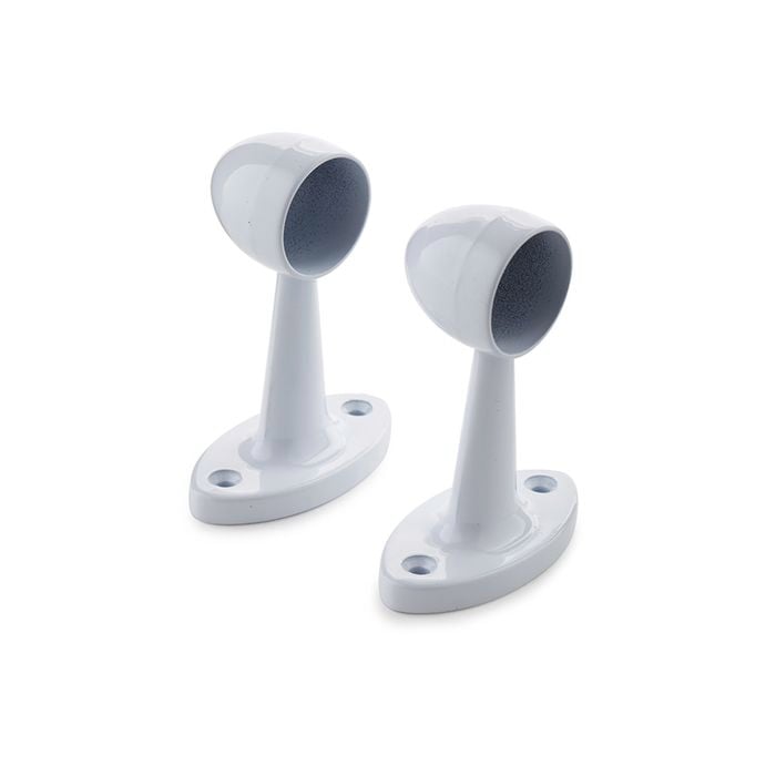 Sandleford 19mm White Pillar End - 2 Pack
