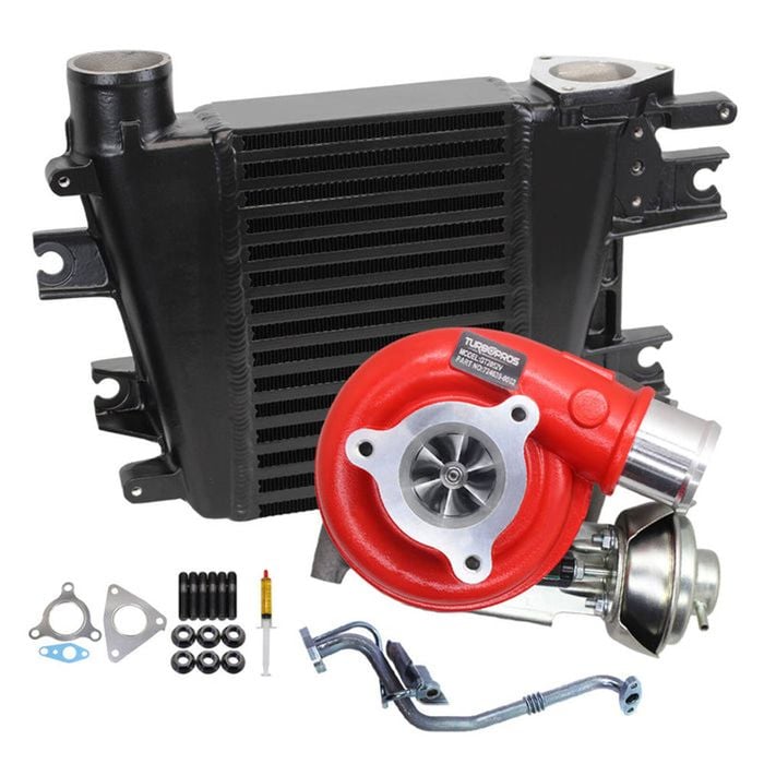 Gen1 High Flow Turbo+65mm Intercooler And Genuine Oil Feed Pipe For Nissan Patrol Gu Zd30 3.0l Fits Late Di 01/2002-12/2006