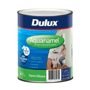 Dulux 1L Enamel Paint Aquanamel Semi Gloss Ultra Deep