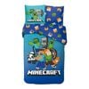 Minecraft Block Kids Cotton Quilt Cover Set - Single Bed Size