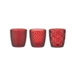 3pc Ladelle Twinkle Berry Electric Battery Operated Tealights