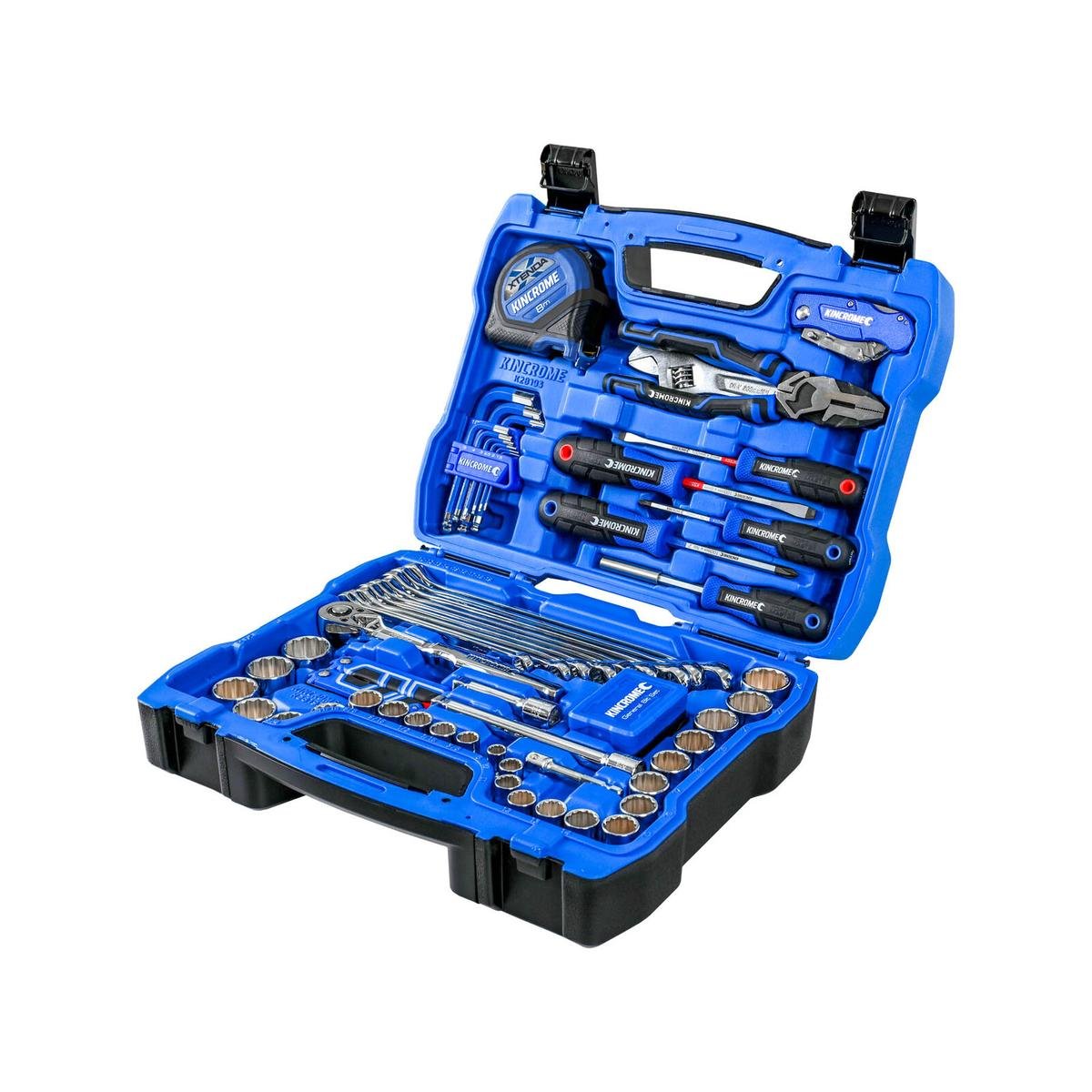 Kincrome 3 8 90 Piece Metric And Imperial Socket And Tool Set Bunnings Australia