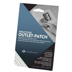Strait-Flex Outlet Patch Electrical Outlet Repair Patch - 2 Pack