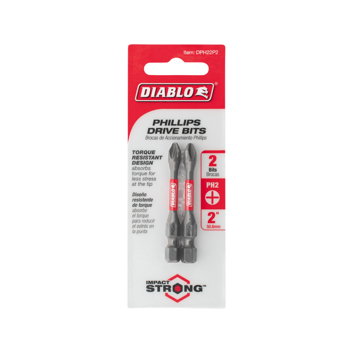 Diablo 50mm PH2 Power Bit - 2 Pack