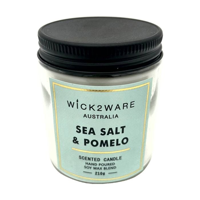 More Than Party Scented Soy Wax Candle Home Fragrance Sea Salt & Pomelo 210g