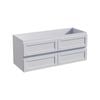 Stein 1200 x 450 x 500mm White Select Shaker Wall Hung Vanity - Cabinet Only 