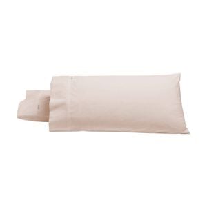 2pc Bianca Heston 300TC Cotton Percale King Size Pillowcases Pink 48x74cm