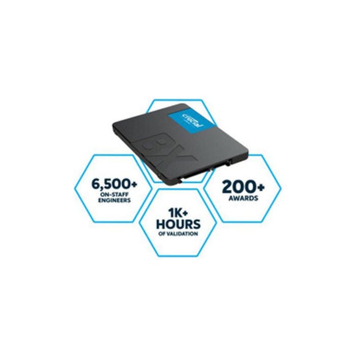 Crucial BX500 240GB 2.5' SATA3 6Gb/s SSD - 3D NAND 540/500MB/s 7mm 1.5 mil MTBF 3yr wty Acronis True Image Solid State Drive