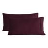 Dreamaker Superfine Washed Microfibre King Pillowcase Twin Pack - Cherry