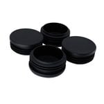 Surface Gard 50mm Black Round Internal Chairtip - 4 Piece 