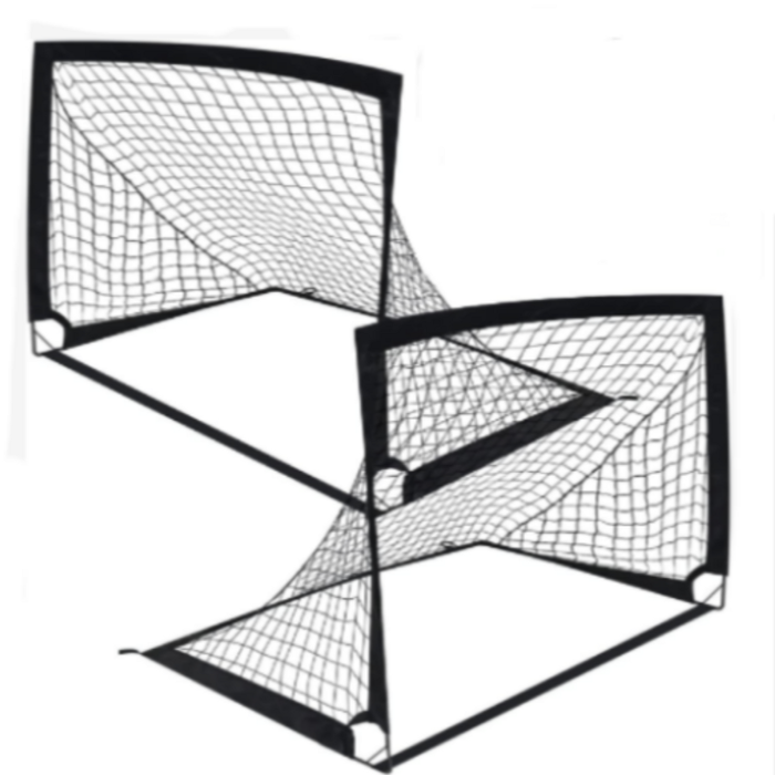 Salelink 2PCS Portable Kid Football Goals Pop Up Soccer Goals