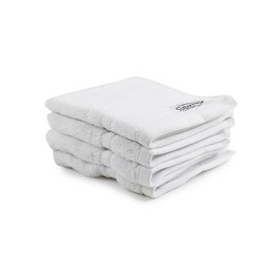 4pc Onkaparinga 30x30cm Cotton Flinders Bathroom Face Washers Set 600GSM White