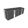 Build-a-Shed 1.5 x 6 x 2m Dual Sliding Side Door Skillion Shed - Grey