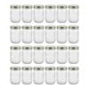 24PK Lemon & Lime Roma Ribbed Conserve Glass Jar with Lid 300ml