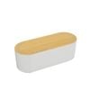 D-Line Small Wood Effect Cable Tidy Unit Management Box
