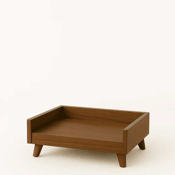 Paws and Willow Small Espresso Retreat Wooden Dog Bed