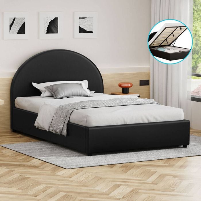 ALFORDSON Bed Frame Gas Lift Base King Single